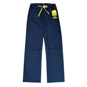 NWT WonderWink Origins Navy Unisex Drawstring Cargo Scrub Pants Size S Tall NEW